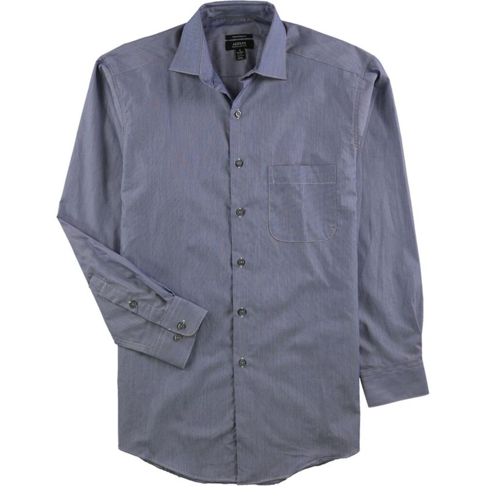 Alfani Mens Performance Button Down Dress Shirt, NWT